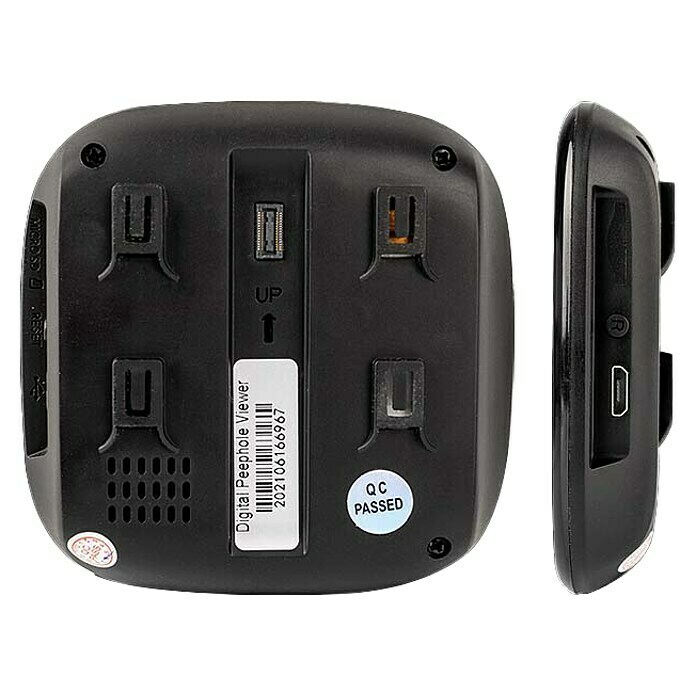 AYR Mirilla digital 9001 (Negro, Grosor de la puerta: 35 mm - 120 mm) | BAUHAUS