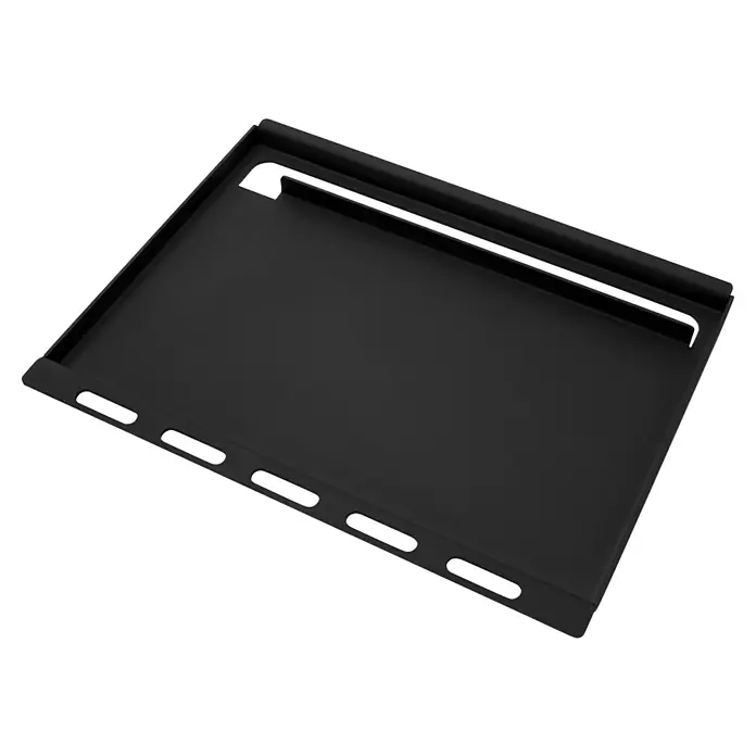 Weber Grillplatte Spirit - Metall, Passend für: Weber Serien Spirit 300 und Spirit II 300 ab dem Baujahr 2016 - Schwarze Griddle-Auffangwanne mit Schlitzen zur einfachen Reinigung und Wartung des Grills. Ideal für den Außenbereich beim Grillen.