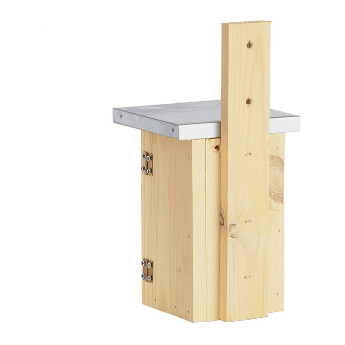 Nestkast Winterkoning met zinken plat dak (11,3 x 13,5 x 25 cm, Lichtbruin) | BAUHAUS