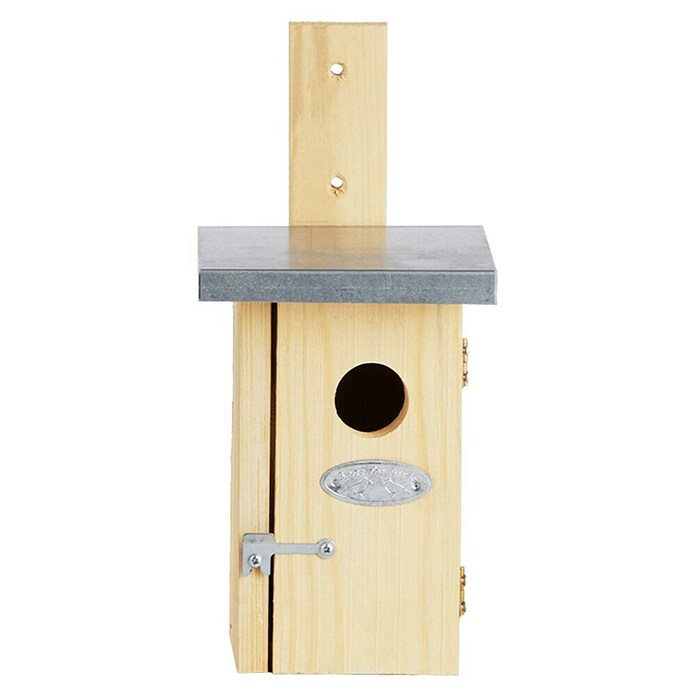 Nestkast Winterkoning met zinken plat dak (11,3 x 13,5 x 25 cm, Lichtbruin) | BAUHAUS