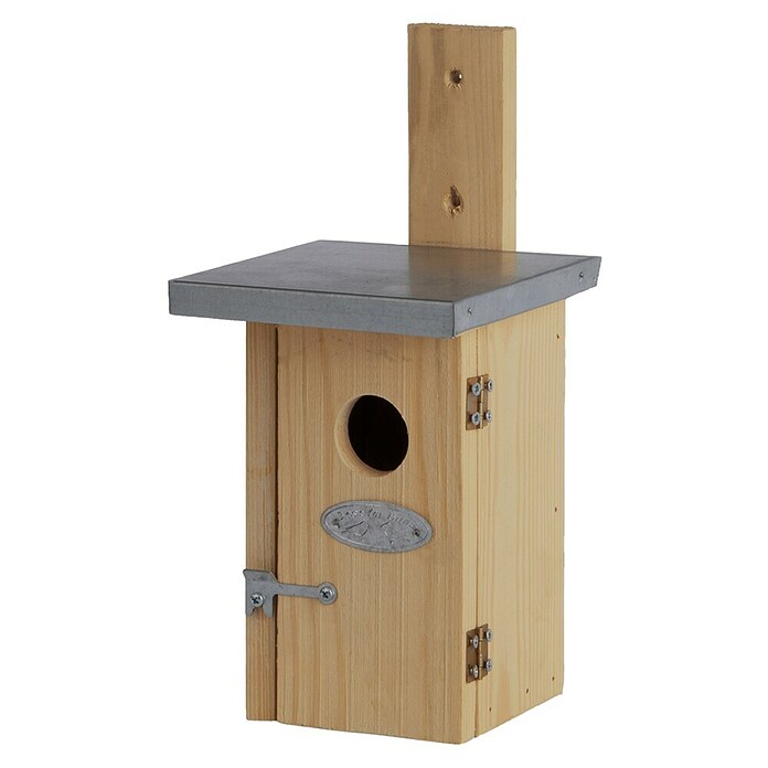 Nestkast Winterkoning met zinken plat dak (11,3 x 13,5 x 25 cm, Lichtbruin) | BAUHAUS