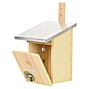 Nestkast Koolmees met zinken dak (17 x 21,5 x 33,3 cm, Lichtbruin) | BAUHAUS