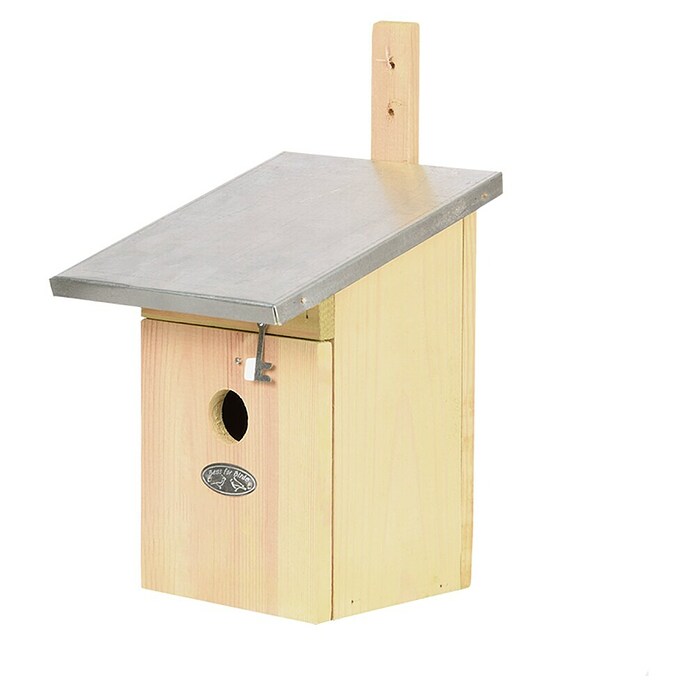 Nestkast Koolmees met zinken dak (17 x 21,5 x 33,3 cm, Lichtbruin) | BAUHAUS