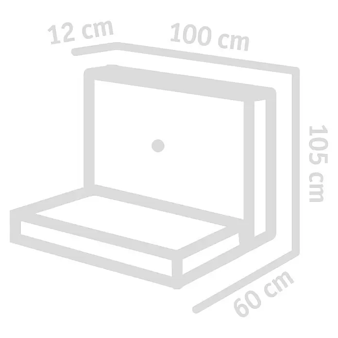 Diephaus L-SteinBewehrt, Höhe: 105 cm, Breite: 100 cm, Stärke: 12 cm, Grau