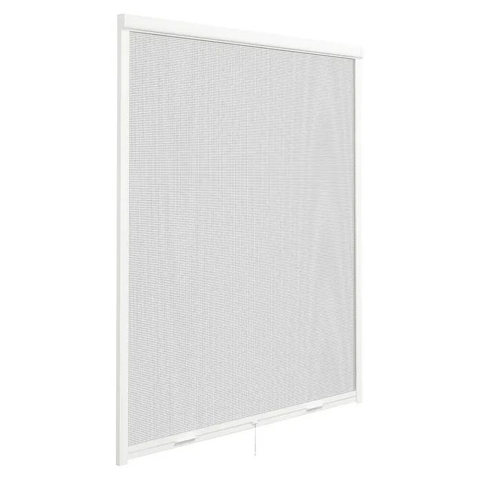 Mosquitera Elite - An x Al: 125 x 170 cm, Montaje de la mosquitera: Inserción, Color bastidor: Blanco - Una persiana enrollable mosquitera blanca con una malla fina. Protege eficazmente contra los insectos al tiempo que permite una buena circulación del aire.