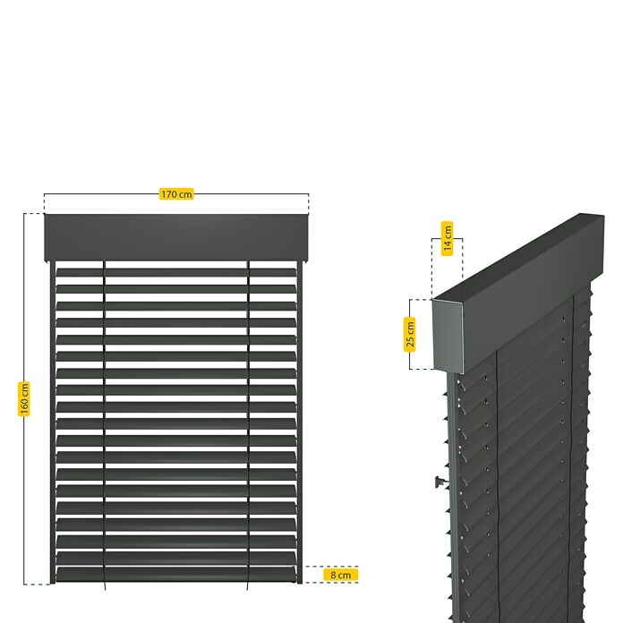 Schellenberg Raffstore Express (170 x 160 cm) | BAUHAUS