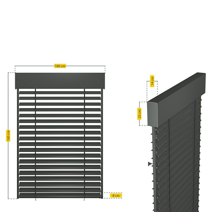 Schellenberg Raffstore Express (180 x 160 cm) | BAUHAUS