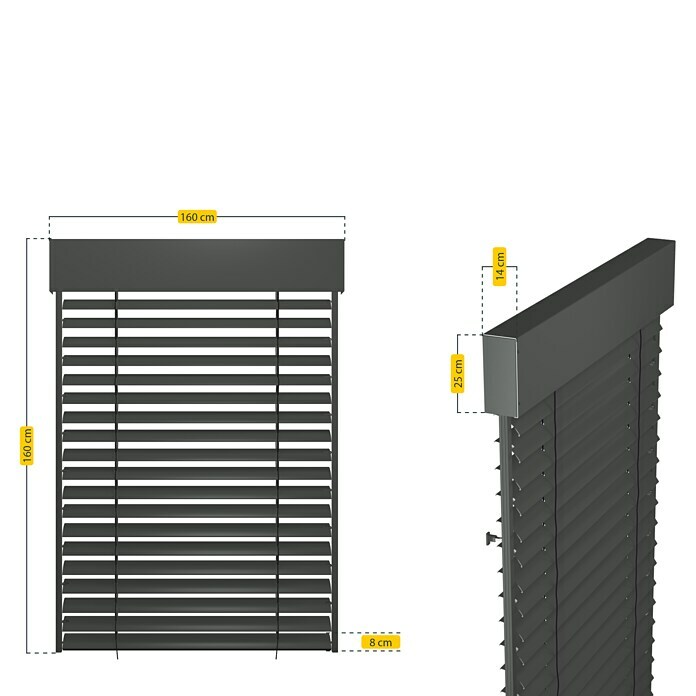 Schellenberg Raffstore Express (160 x 160 cm) | BAUHAUS