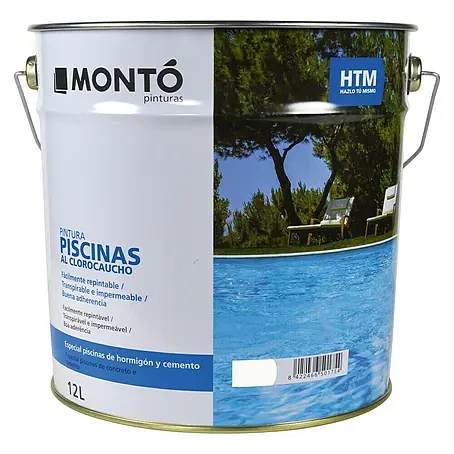 Montó  Pintura para piscinas al clorocaucho HTM