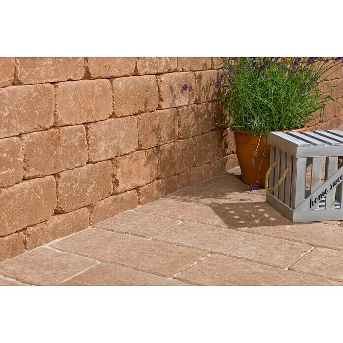 EHL Mauerstein Times Antik25 x 15 x 12 cm, Braun, Beton Left Side View