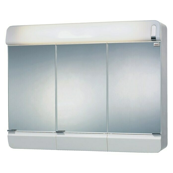 Sieper Spiegelschrank AlidaB x H: 68,3 x 54,5 cm, Mit Beleuchtung, Kunststoff, Weiß Front View