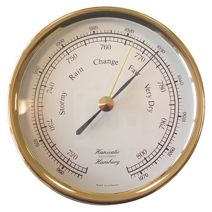 Barómetro para barco (Diámetro: 110 mm, Latón)