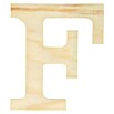 Artemio Letra de madera (Motivo: F, L x An x Al: 11,5 x 1 x 11,5 cm, Madera)