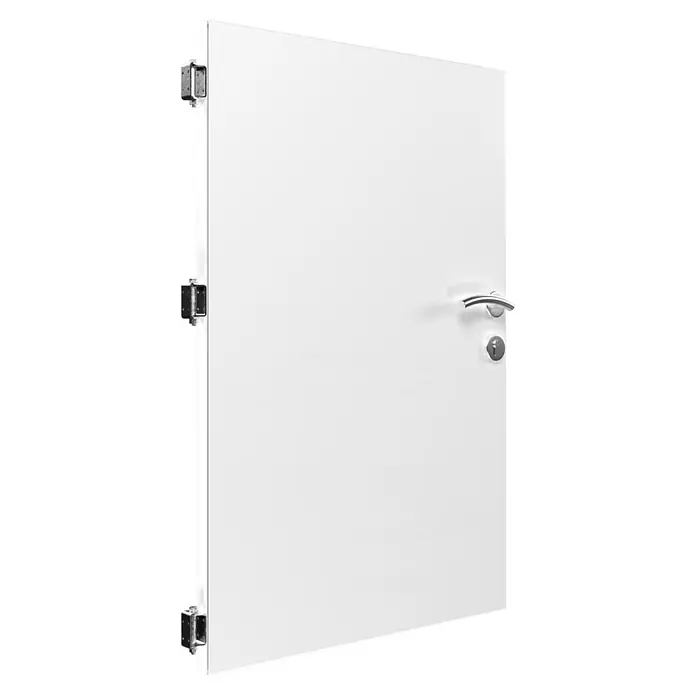 Gabio Zauntor Voll4,2 x 135 cm, Stahl, Weiß
