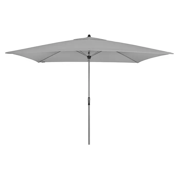 Doppler Active Marktschirm Auto Tilt - Hellgrau, Bespannungsmaß (L x B): 200 x 300 cm - Sonnenschirm in neutralem Grau mit einem robusten Metallständer, ideal für den Einsatz im Freien und zum Schutz vor der Sonne.