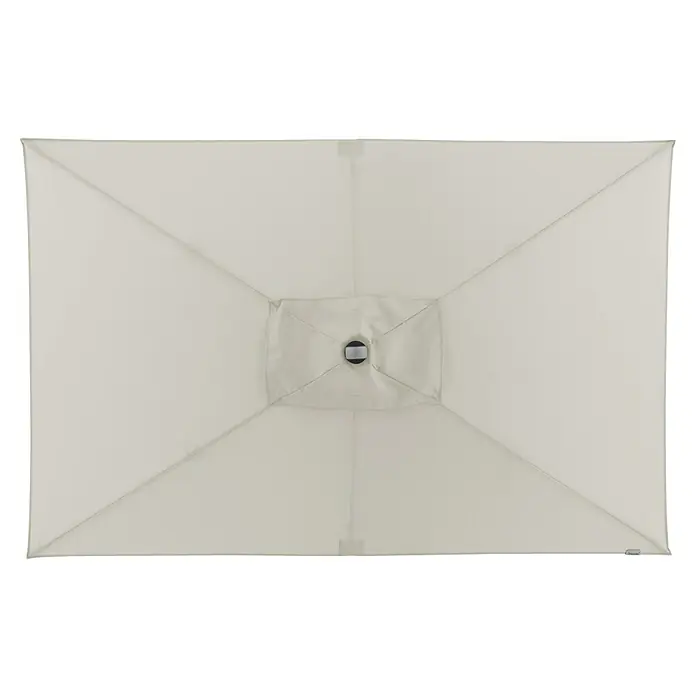 Doppler Expert Marktschirm Auto Tilt - Natur, Bespannungsmaß (L x B): 140 x 220 cm - Rechteckiger Sonnenschirm in hellem Farbton, Draufsicht, ideal für den Garten. Der Sonnenschirm bietet angenehmen Schatten an heißen Tagen.