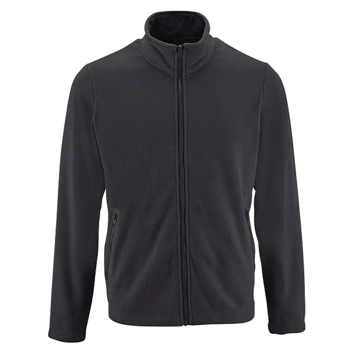 Chaqueta polar Coolwork - S, Gris - Chaqueta polar gris oscuro con cremallera completa. Una chaqueta cómoda y cálida, perfecta para los días fríos.