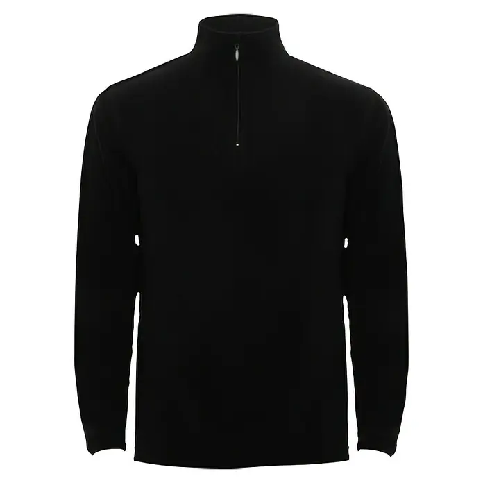 Forro polar Coolwork - M, Negro - Suéter polar negro con cremallera de un cuarto, una prenda versátil y cómoda. Perfecto para mayor calidez y estilo casual.