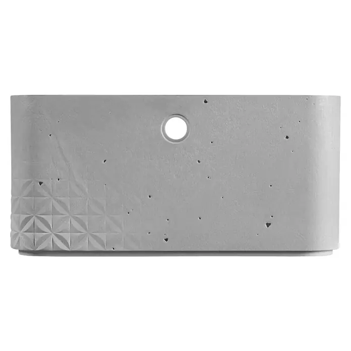 Curver Aufbewahrungsbox Beton M - L x B x H: 34 x 24 x 12 cm, Material: Kunststoff, Beton - Beton Waschbecken mit geometrischem Muster und rundem Ablauf. Das schlichte Design passt perfekt in moderne Badezimmer.\n