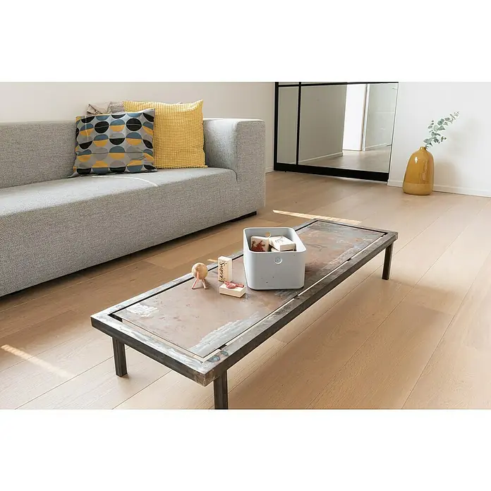 Curver Aufbewahrungsbox Beton S - L x B x H: 24 x 17 x 12 cm, Material: Kunststoff, Beton - Ein industrieller Couchtisch mit einer robusten Metalloberfläche und minimalistischem Design, der dem Raum Charakter verleiht.