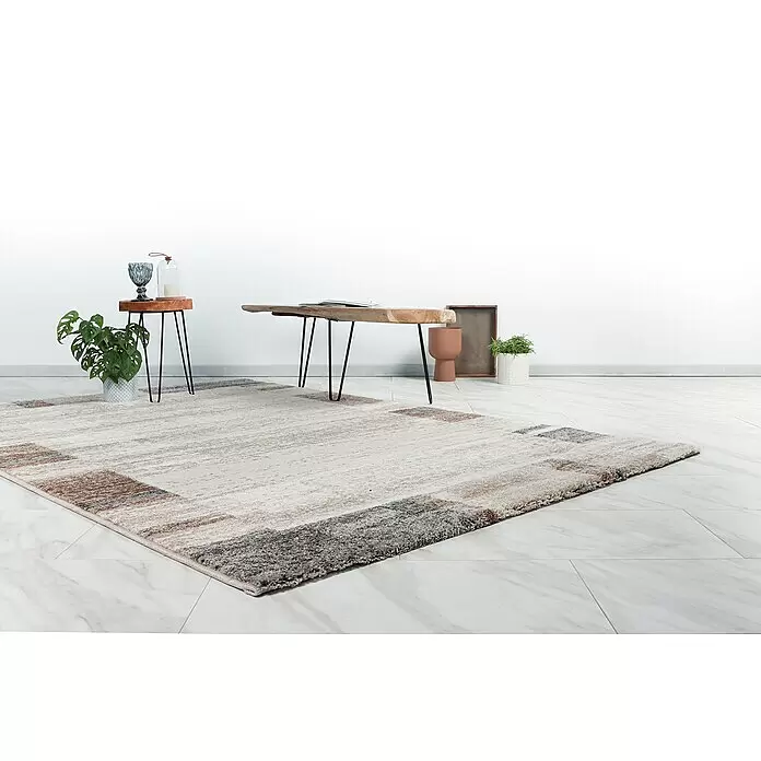 Kurzflorteppich Feeling 500 - Beige/Silber, 170 x 120 cm, 100 % Polypropylen (Flor) - Stimmungsaufnahme