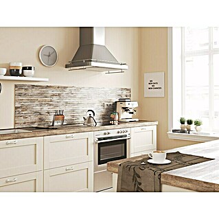 Küchenrückwand WandArt easy (Cottage Planks, 200 x 58,5 cm, Stärke: 3 mm, Schichtstoff)