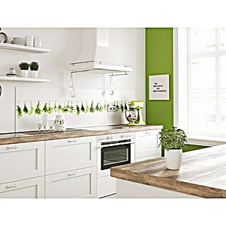 Küchenrückwand WandArt easy (Herbs Line, 120 x 58,5 cm, Stärke: 3 mm, Schichtstoff)
