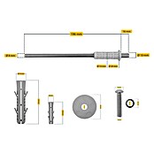 Schellenberg Abstandsmontagesystem (Passend für: Dämmstoffstärke 50 bis 120 mm) | BAUHAUS