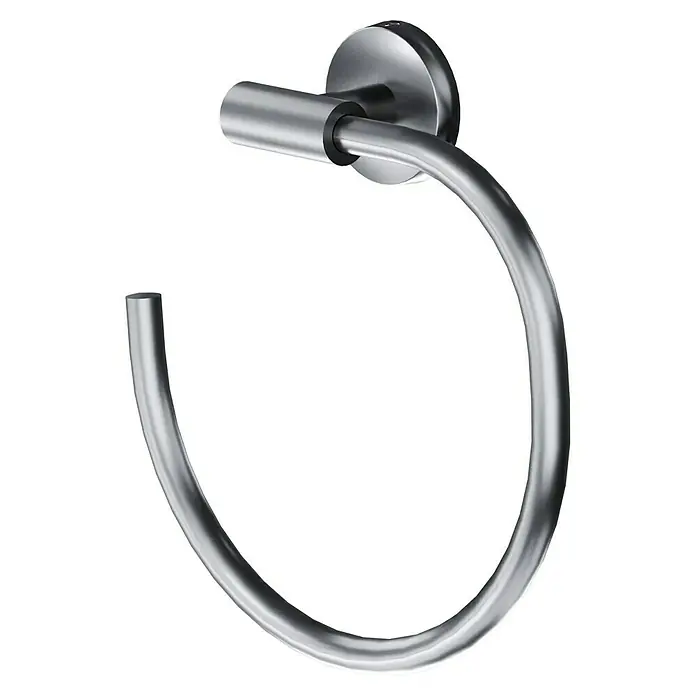 Camargue Paris Handtuchring - Edelstahl, Gebürstet - Handtuchring aus Metall, ideal für Badezimmer und Gästetoiletten, für stilvolle und praktische Handtuchaufbewahrung.