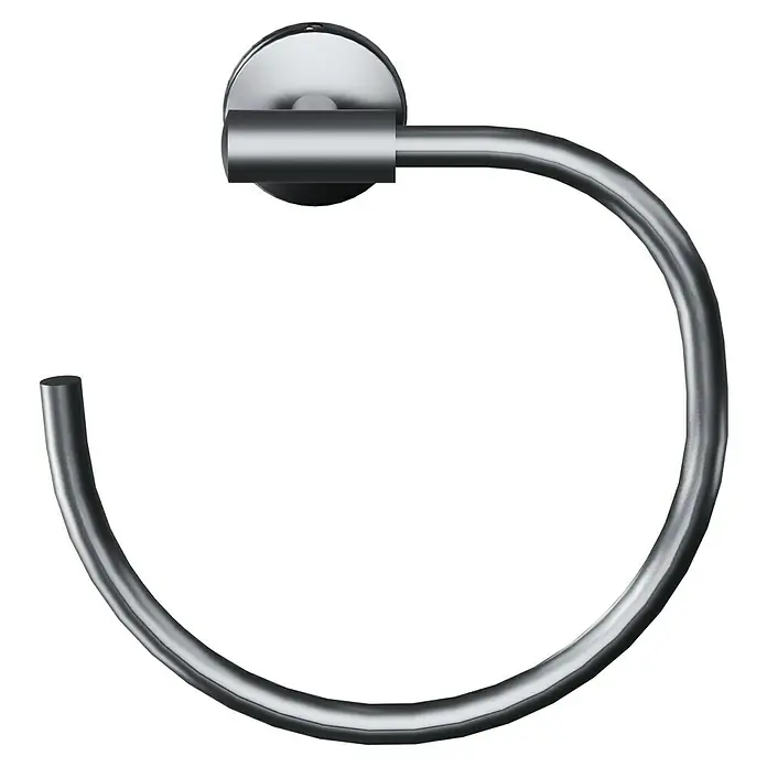 Camargue Paris Handtuchring - Edelstahl, Gebürstet - Handtuchring aus Metall, gebürstet, zur Wandmontage. Ein elegantes Badaccessoire für das Badezimmer.