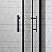 Camargue Vario Eckdusche B1+B3 (L x B x H: 75 x 90 x 195 cm, Beschichtet, Schwarz, Glasstärke: 6 mm) | BAUHAUS