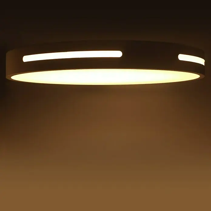 Forlight Plafón LED redondo Stilish - 23 W, Ø x Al: 40 x 5 cm, Blanco, Blanco frío - Lámpara de techo redonda con diseño minimalista, que emite un brillo cálido y acogedor, creando un ambiente agradable.