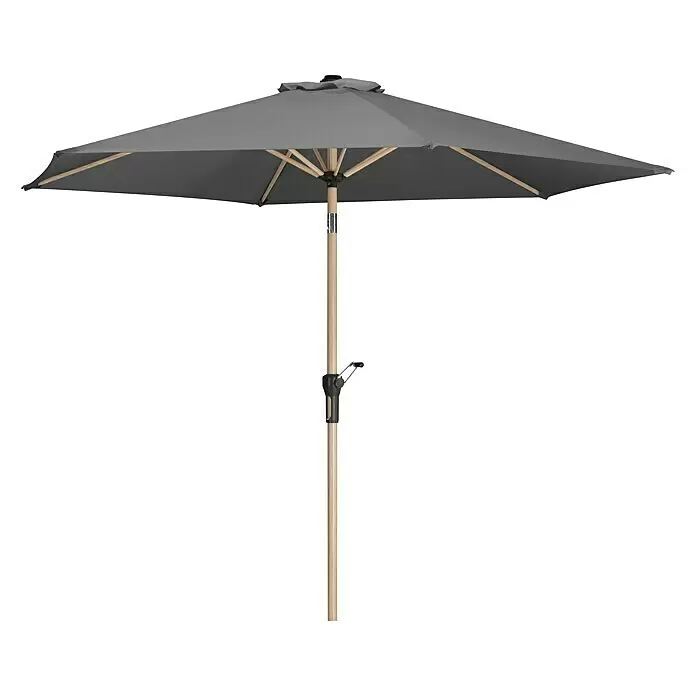 Schneider Classic Marktschirm rund Cordoba - Anthrazit, Durchmesser Bespannung: 270 cm - Vorderansicht