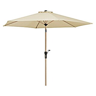 Schneider Classic Marktschirm rund Cordoba (Natur, Durchmesser Bespannung: 270 cm)