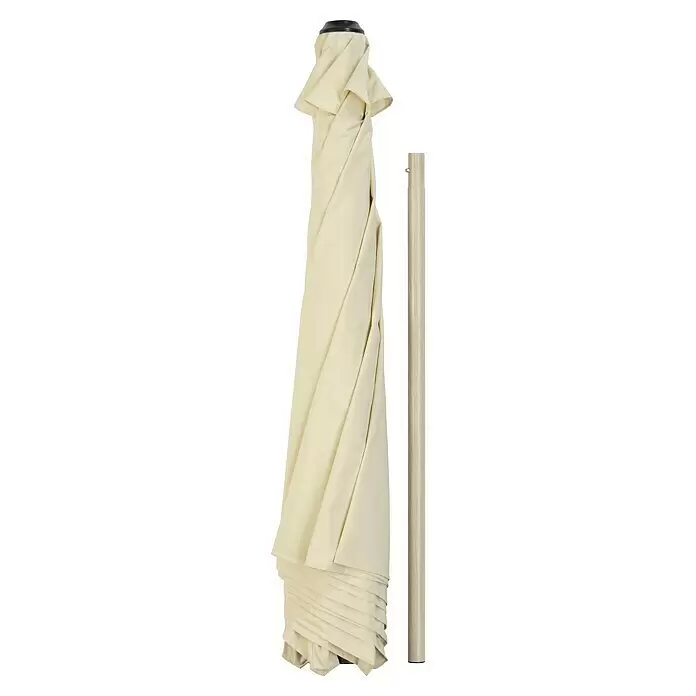 Schneider Classic Marktschirm rund Cordoba - Natur, Durchmesser Bespannung: 270 cm - Vorderansicht
