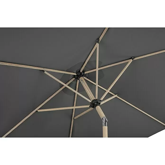 Schneider Classic Marktschirm rund Cordoba - Anthrazit, Durchmesser Bespannung: 270 cm - Detailaufnahme