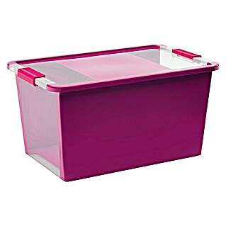 KIS Aufbewahrungsbox Bi-Box (L x B x H: 55 x 35 x 28 cm, Flieder, Mit Deckel)