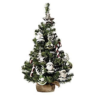 Árbol de Navidad artificial mini (Altura: 60 cm, Verde)