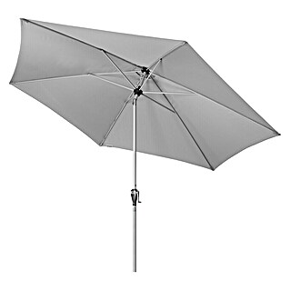Doppler Active Marktschirm rund Auto Tilt (Hellgrau, Durchmesser Bespannung: 306 cm)