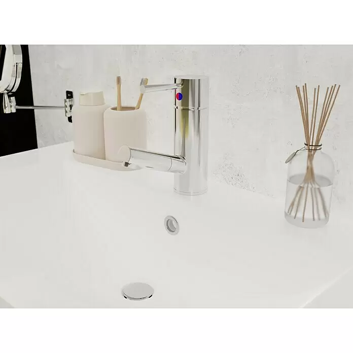 Camargue Merida Waschtischarmatur - Höhe: 16 cm, Chrom, Glänzend - Stimmungsaufnahme