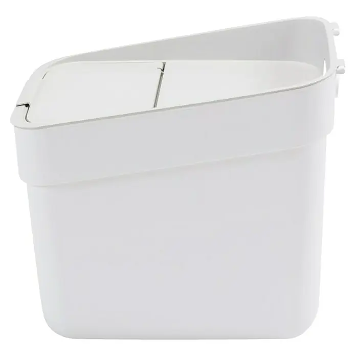 Curver Standard Mülleimer Ready to Collect - 20 l, Kunststoff, Weiß - Weiße Abfalltrennungseimer mit einem schlichten, modernen Design, ideal für die Organisation von Recycling in Ihrem Zuhause.