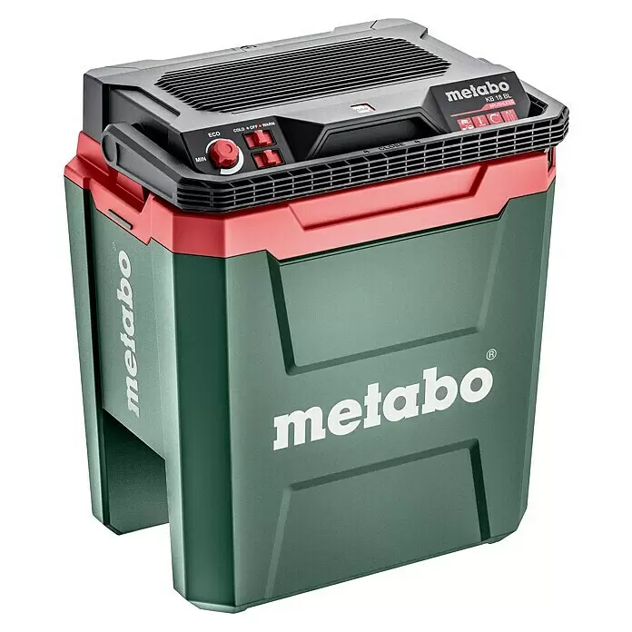 Metabo CAS 18V Akku-Kühlbox KB 18 BL - 18 V, Ohne Akku, 325 x 425 x 490 mm, 24 l - Diagonale Ansicht