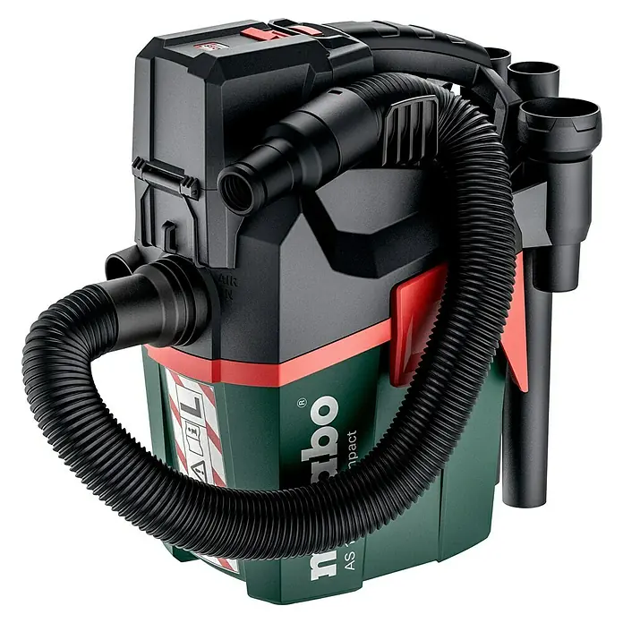 Metabo CAS 18V Akku-Nass-Trockensauger AS 18 L PC Compact - 18 V, Ohne Akku, Behältervolumen: 6 l - Der Metabo AS 18 L Compact Akku-Sauger mit flexiblem Schlauch. Ideal für Baustellen und Werkstätten, kompakt und leistungsstark.