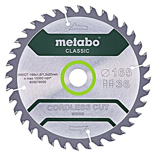 Metabo Kreissägeblatt (Bohrung: 20 mm, 36 Stk.)