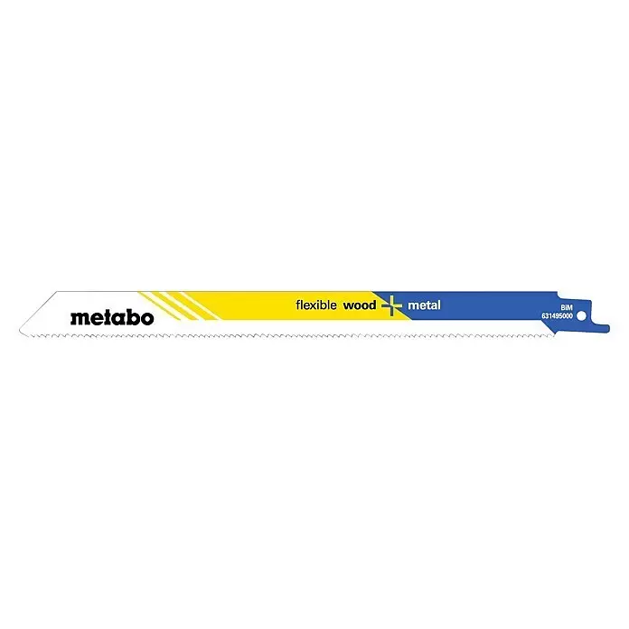 Metabo Säbelsägeblatt-Set Flexible Wood + Metal - Länge: 225 mm - Linke Seitenansicht