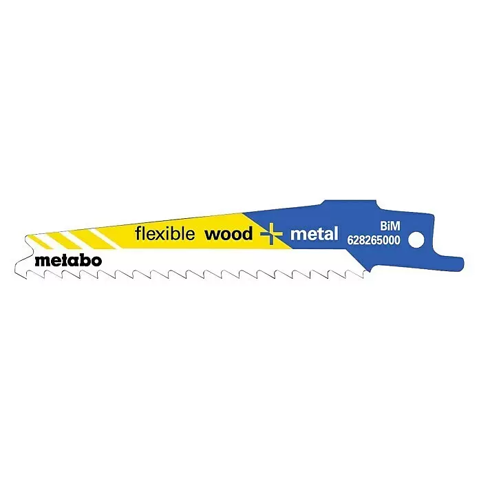Metabo Säbelsägeblatt-Set Flexible Wood + Metal - Länge: 100 mm - Linke Seitenansicht
