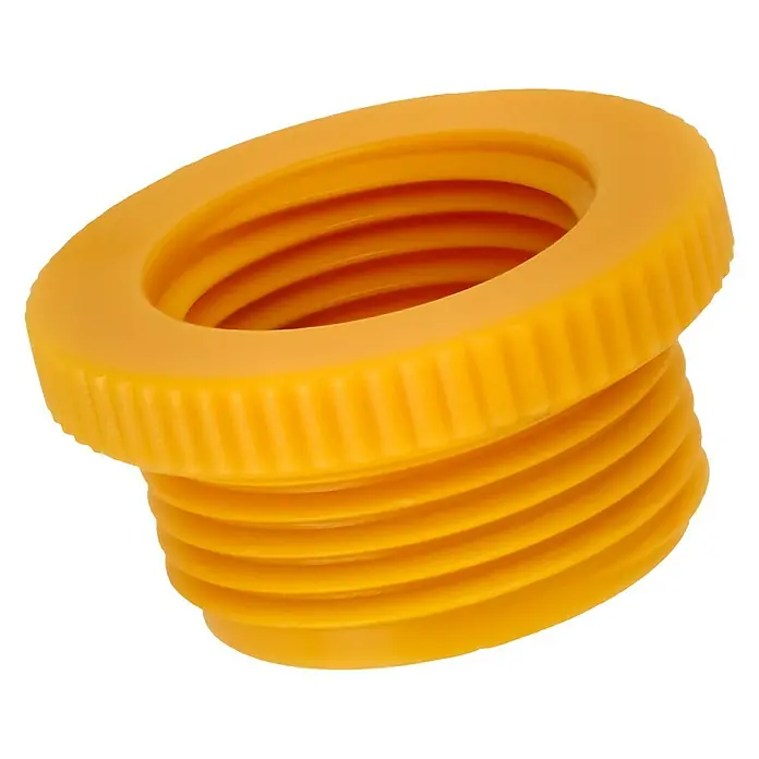 Neptun Adaptador para grifo - 33,3 mm (1″), 26,5 mm (¾″), 21 mm (½″) - Adaptador de plástico amarillo con rosca para una conexión segura. Ideal para fontanería y proyectos de bricolaje.