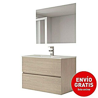 Conjunto de mueble de baño Cancún (80 cm, 3 pzs., Cambrian, Mate)