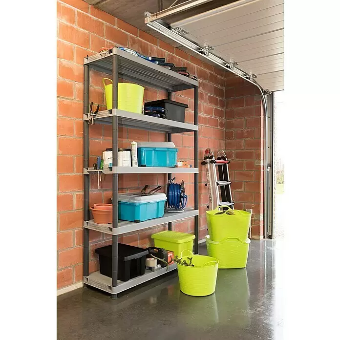 Curver Aufbewahrungsbox Essentials - L x B x H: 34 x 43 x 26 cm, Kunststoff, Grün - Stimmungsaufnahme