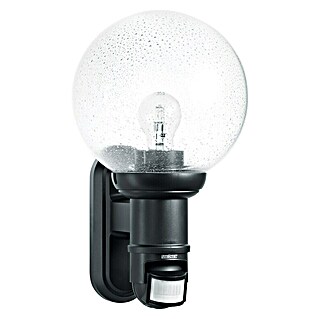 Steinel Aplique exterior con sensor L 560 S (60 W, 243 x 215 x 368 mm, Negro, IP44)